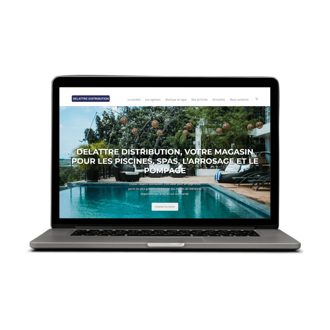 refonte site web delattre distribution mockup