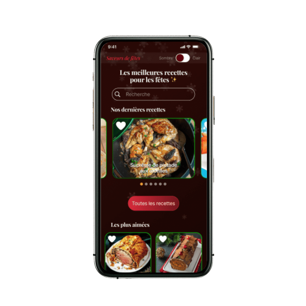 projet saveurs de fêtes